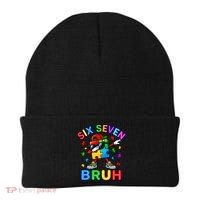 Six Seven Bruh Autism Beanie thumb 0