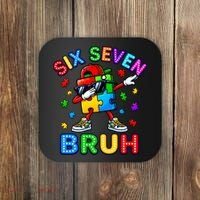 Six Seven Bruh Autism Coaster thumb 0