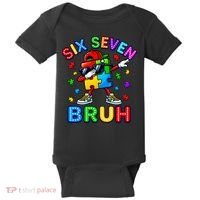 Six Seven Bruh Autism Baby Bodysuit thumb 0