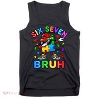 Six Seven Bruh Autism Tank Top thumb 0