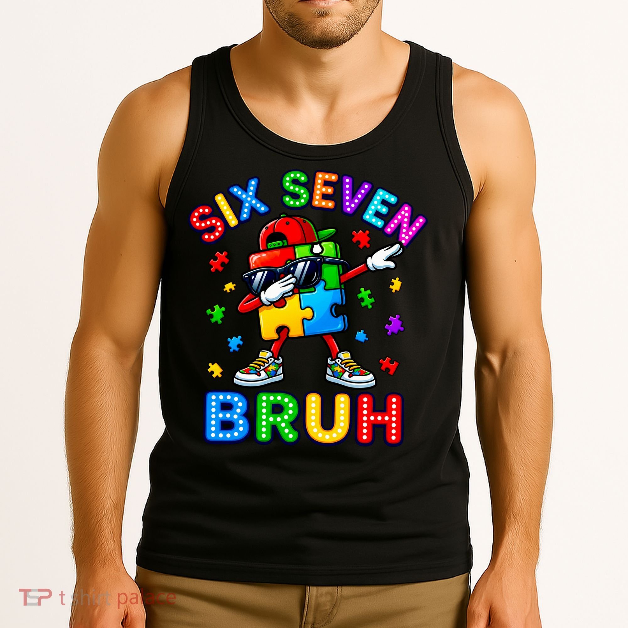 Six Seven Bruh Autism Tank Top