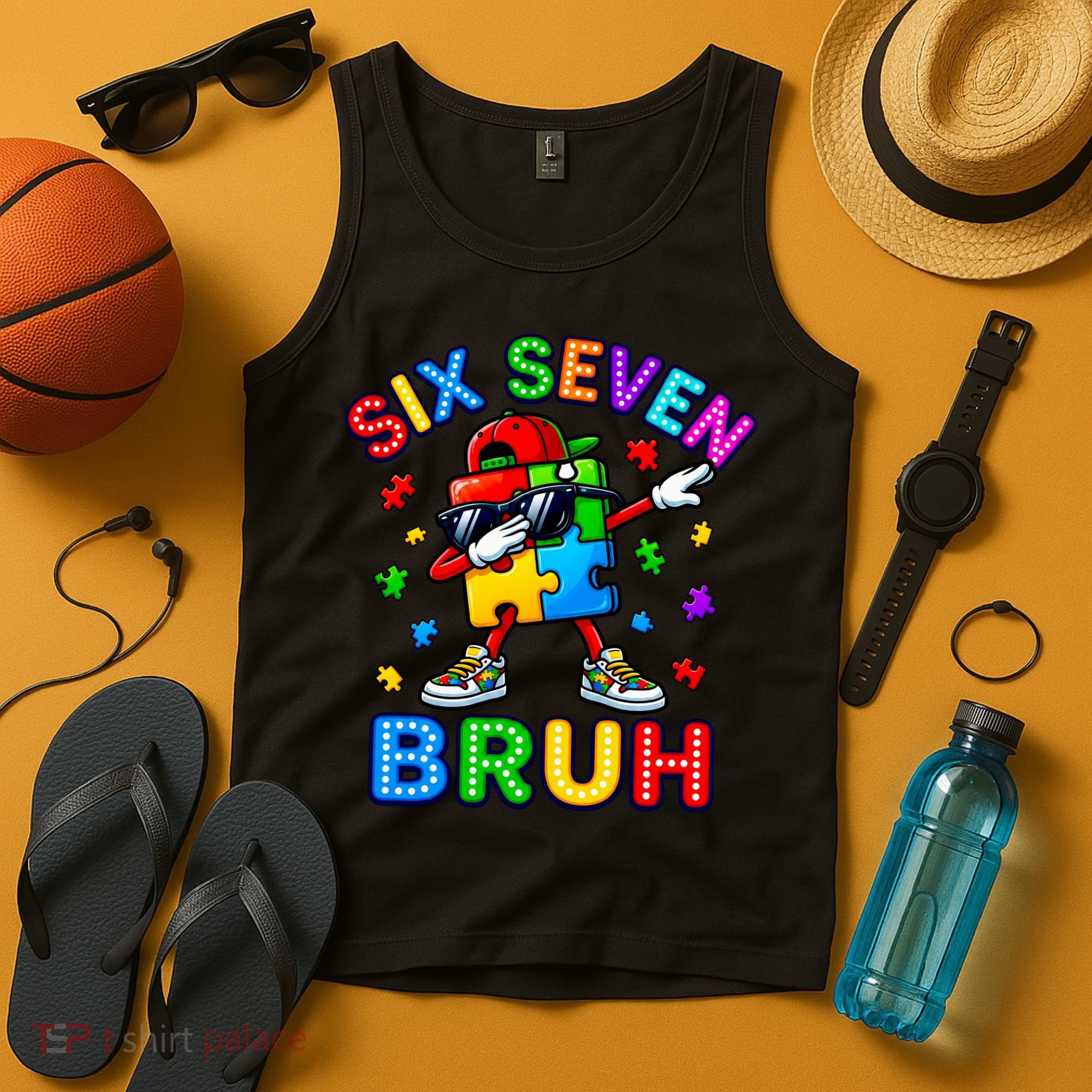 Six Seven Bruh Autism Tank Top