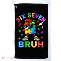 Six Seven Bruh Autism Golf Towel thumb 0