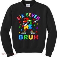 Six Seven Bruh Autism Kids Sweatshirt thumb 0