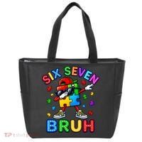 Six Seven Bruh Autism Tote Bag thumb 0