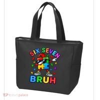 Six Seven Bruh Autism Tote Bag thumb 3