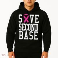 Save Second Base Breast Cancer T For Hoodie thumb 2