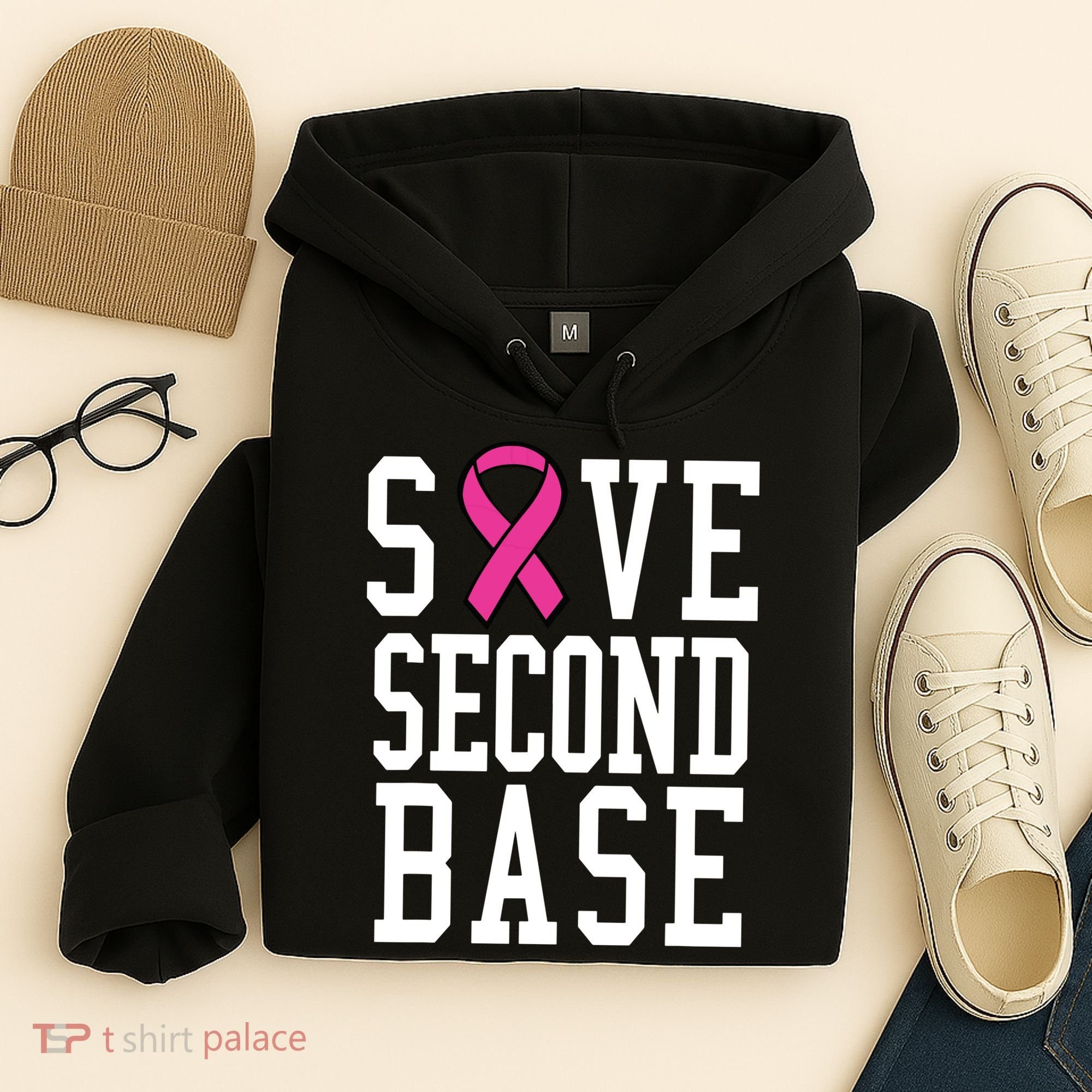 Save Second Base Breast Cancer T For Hoodie