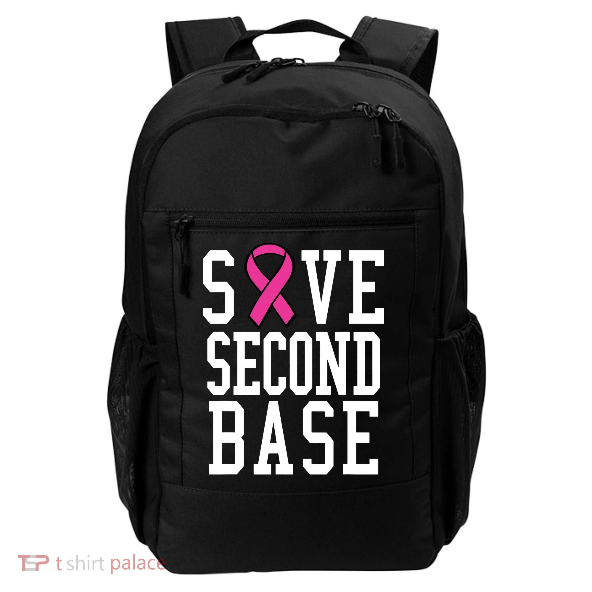Save Second Base Breast Cancer T For Backpack