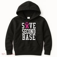 Save Second Base Breast Cancer T For Kids Hoodie thumb 0