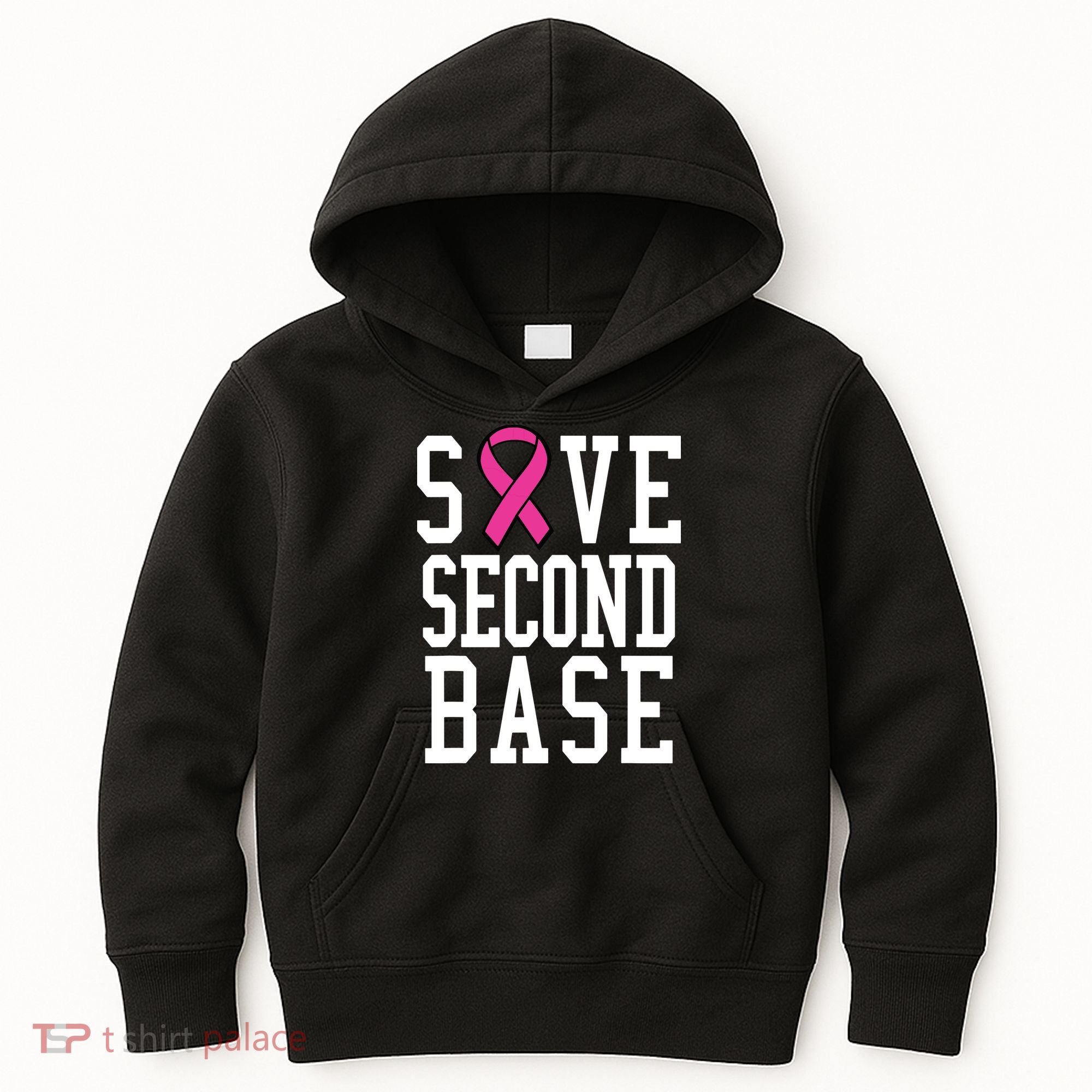Save Second Base Breast Cancer T For Kids Hoodie