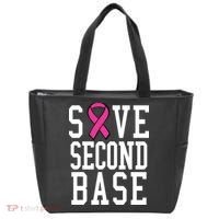 Save Second Base Breast Cancer T For Tote Bag thumb 0