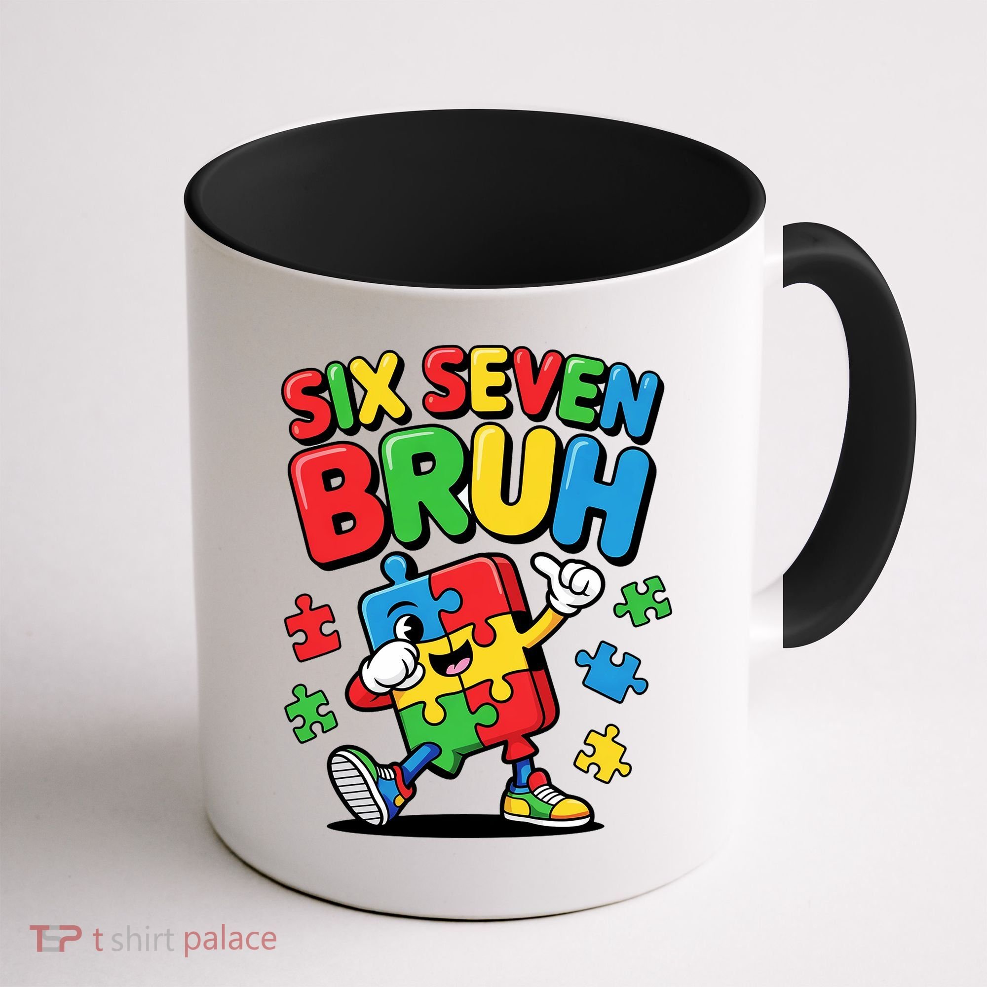 Six Seven Bruh Autism Awareness Coffee Mug
