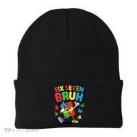 Six Seven Bruh Autism Awareness Beanie thumb 0