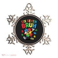 Six Seven Bruh Autism Awareness Ornament thumb 0