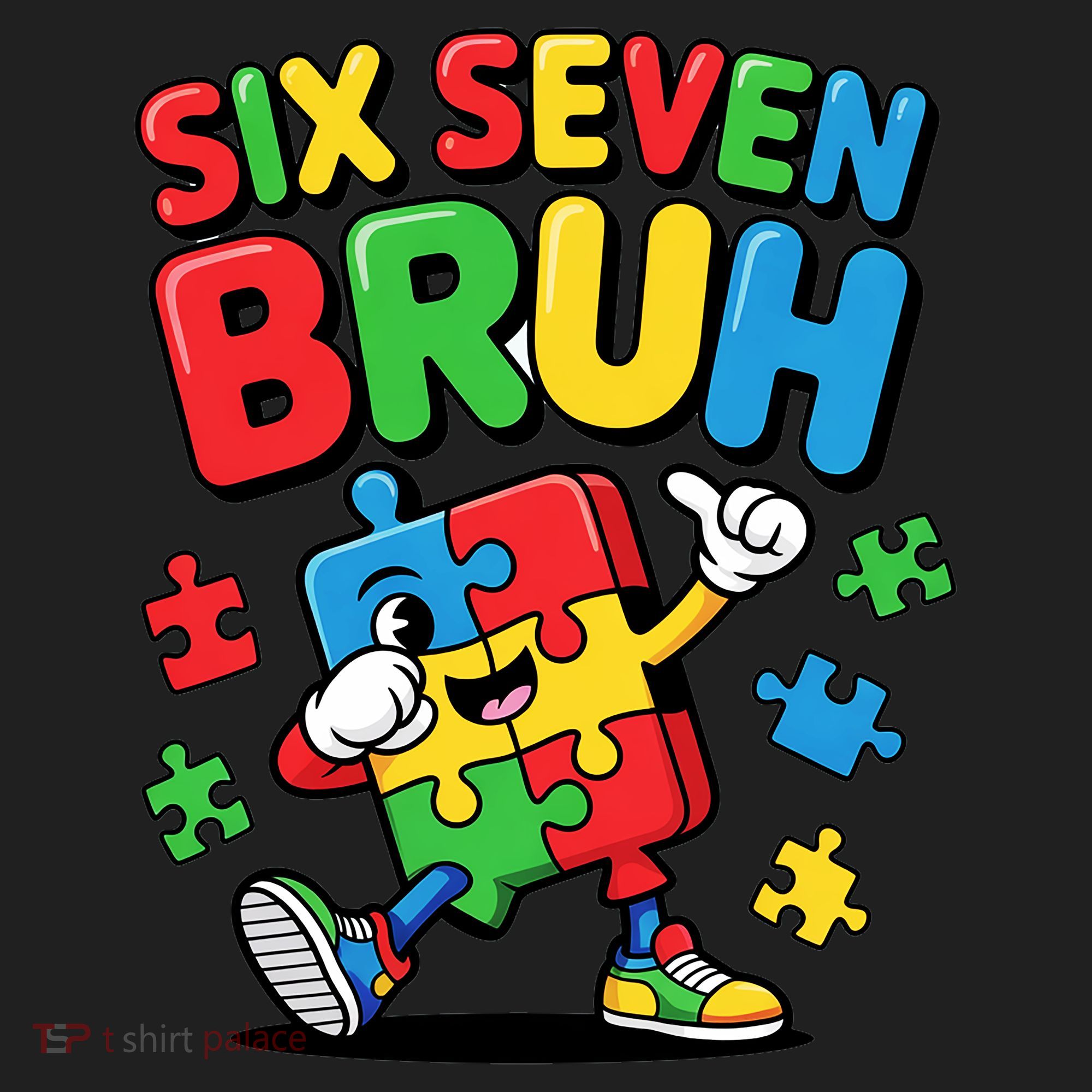Six Seven Bruh Autism Awareness Hat