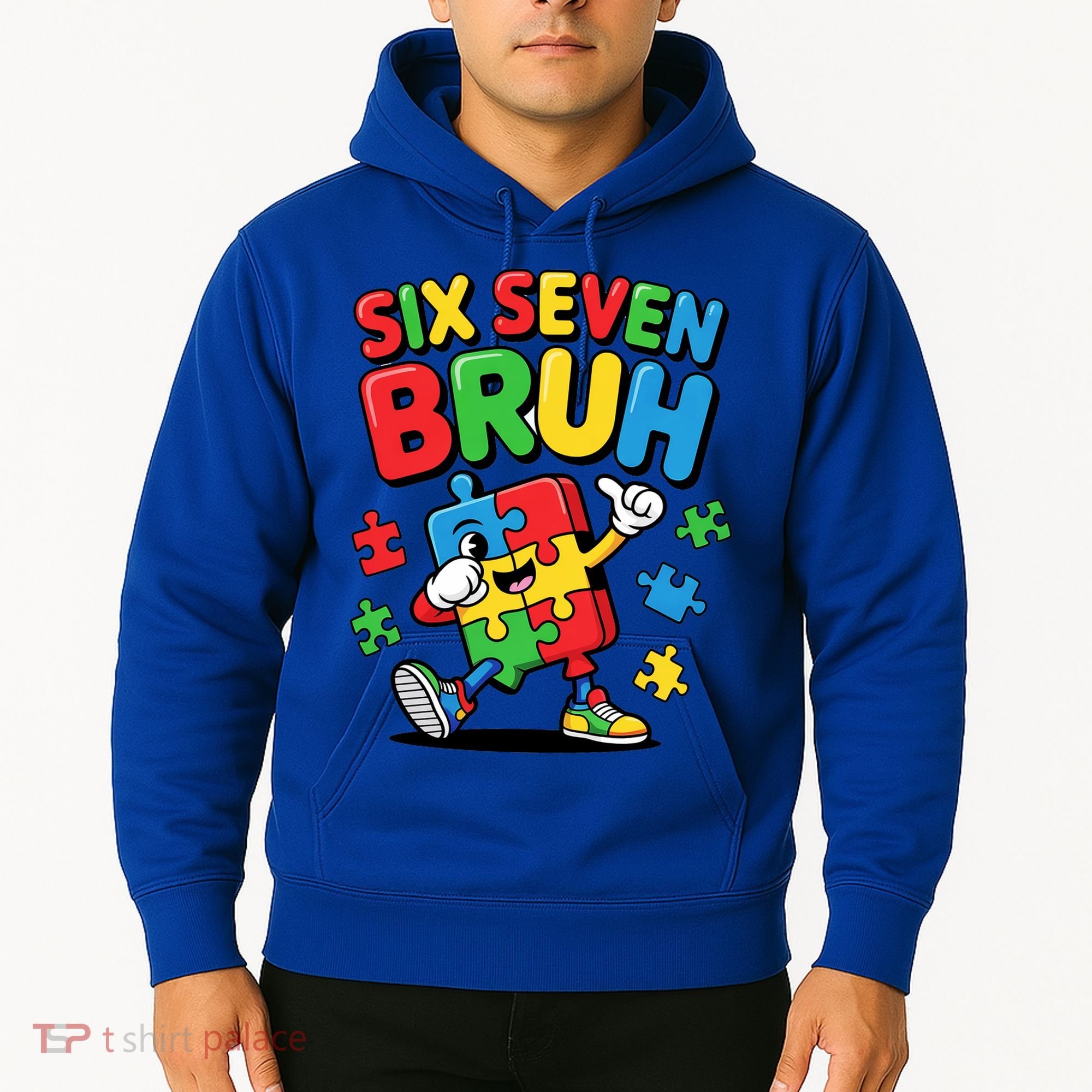 Six Seven Bruh Autism Awareness Hoodie