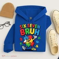 Six Seven Bruh Autism Awareness Hoodie thumb 4