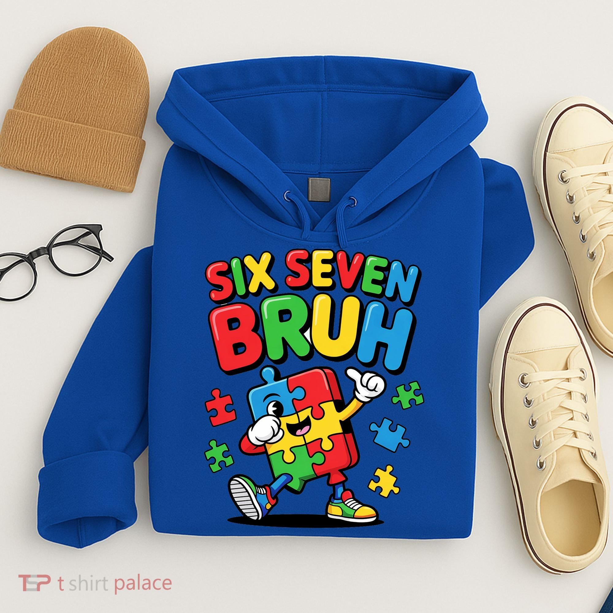 Six Seven Bruh Autism Awareness Hoodie
