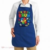 Six Seven Bruh Autism Awareness Apron thumb 2