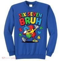 Six Seven Bruh Autism Awareness Sweatshirt thumb 0