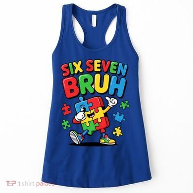 Six Seven Bruh Autism Awareness Women's Tank Top