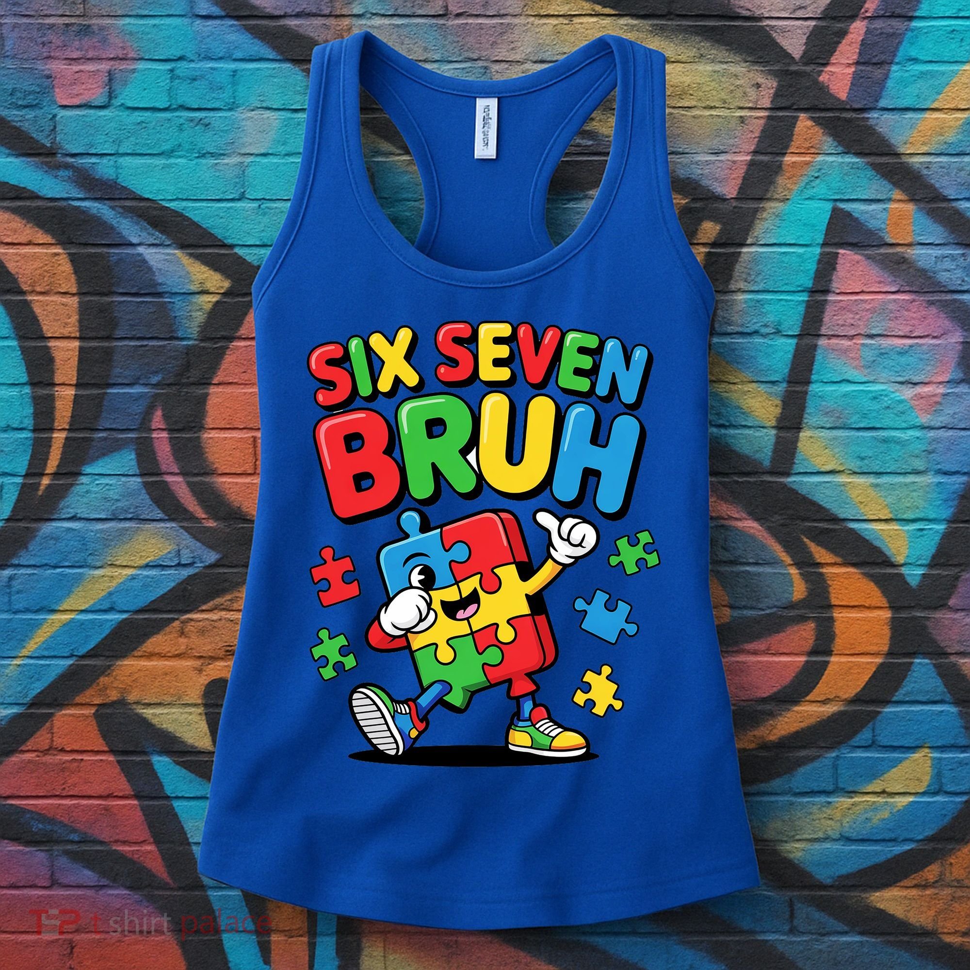 Six Seven Bruh Autism Awareness Women's Tank Top