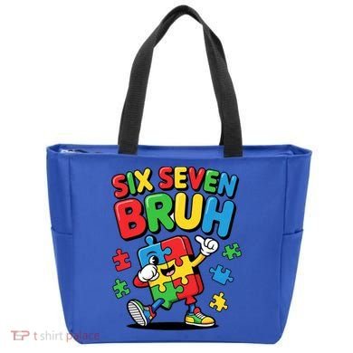 Six Seven Bruh Autism Awareness Tote Bag
