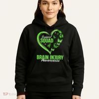 Support Squad Brain Injury Awareness Butterfly Heart Hoodie thumb 5