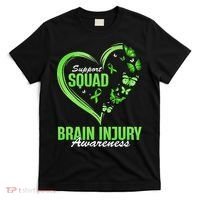 Support Squad Brain Injury Awareness Butterfly Heart T-Shirt thumb 0