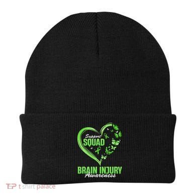 Support Squad Brain Injury Awareness Butterfly Heart Beanie