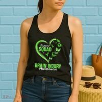 Support Squad Brain Injury Awareness Butterfly Heart Women's Tank Top thumb 2