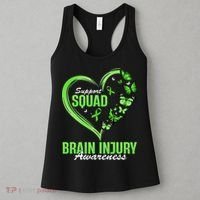 Support Squad Brain Injury Awareness Butterfly Heart Women's Tank Top thumb 3