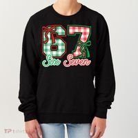 Six Seven Bow Funny 67 Christmas 6-7 Women's Sweatshirt thumb 0