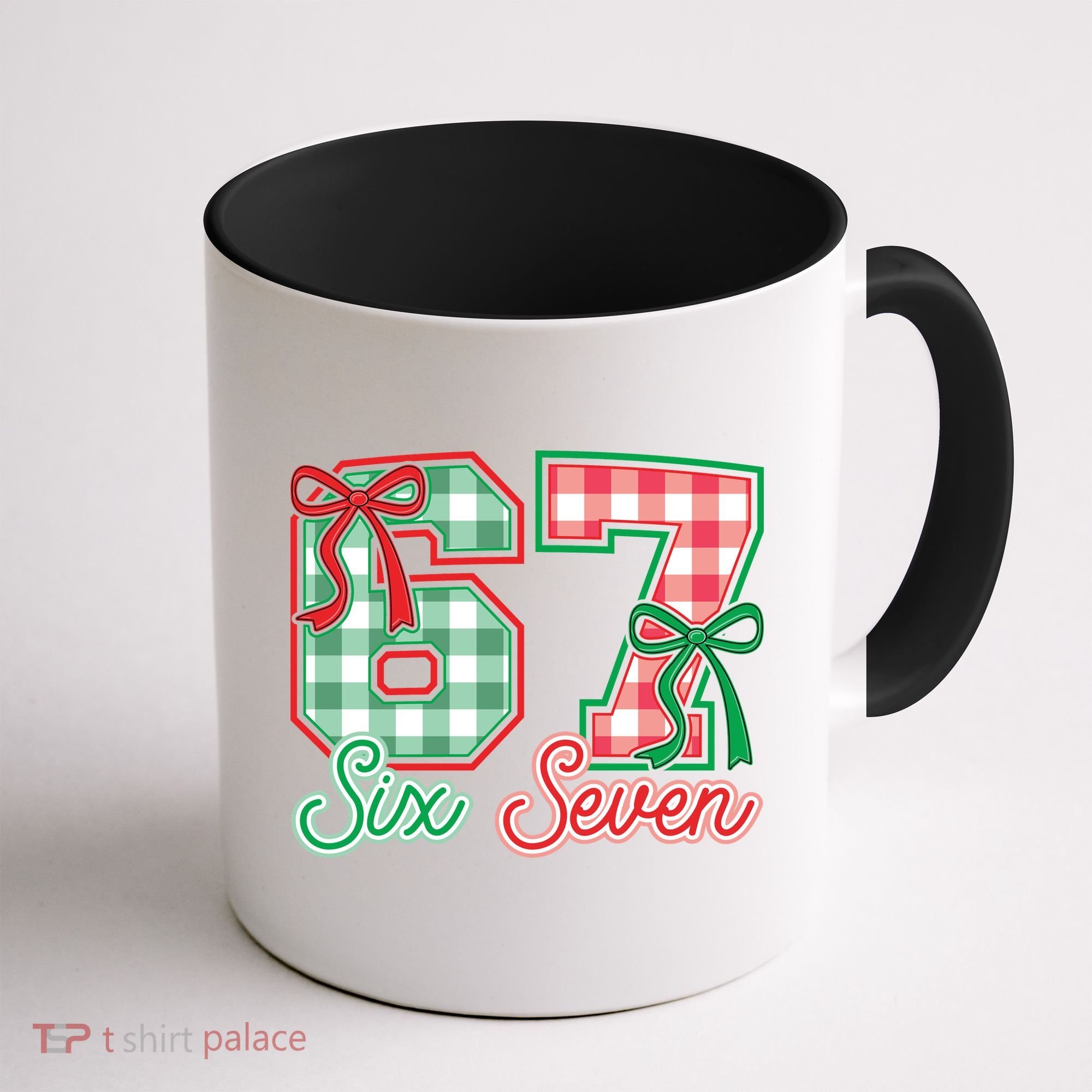 Six Seven Bow Funny 67 Christmas 6-7 Coffee Mug
