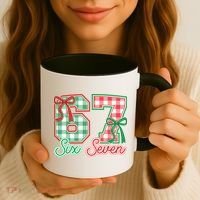 Six Seven Bow Funny 67 Christmas 6-7 Coffee Mug thumb 3