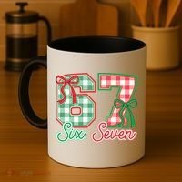 Six Seven Bow Funny 67 Christmas 6-7 Coffee Mug thumb 4