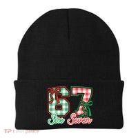 Six Seven Bow Funny 67 Christmas 6-7 Beanie thumb 0