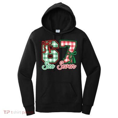 Six Seven Bow Funny 67 Christmas 6-7 Women's Hoodie