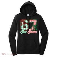 Six Seven Bow Funny 67 Christmas 6-7 Women's Hoodie thumb 0