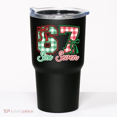 Six Seven Bow Funny 67 Christmas 6-7 Tumbler