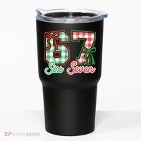 Six Seven Bow Funny 67 Christmas 6-7 Tumbler thumb 0