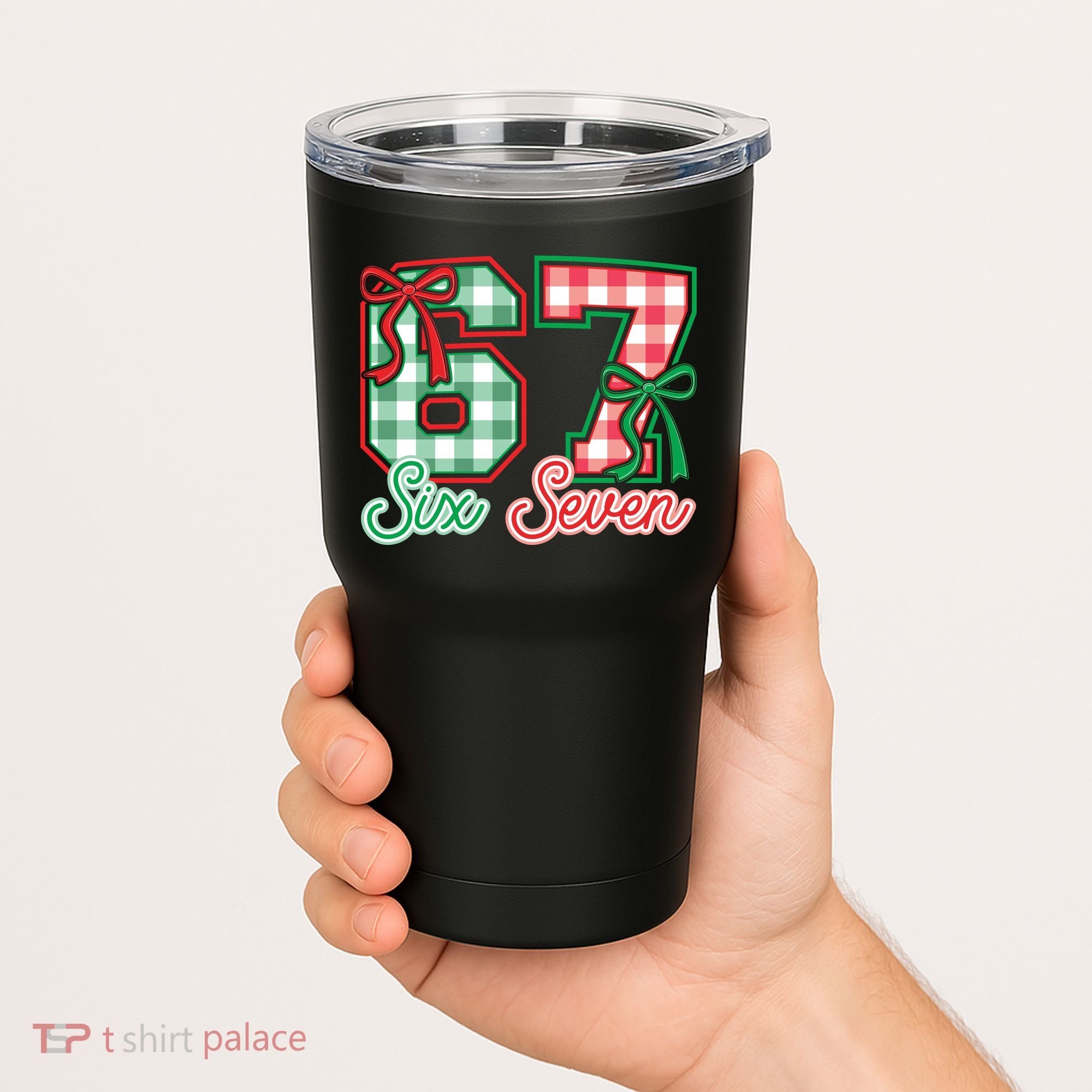Six Seven Bow Funny 67 Christmas 6-7 Tumbler