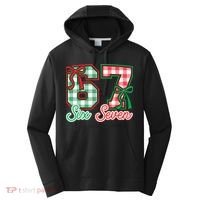 Six Seven Bow Funny 67 Christmas 6-7 Performance Fleece Hoodie thumb 0