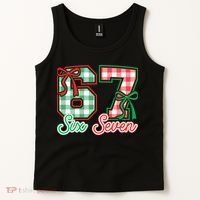 Six Seven Bow Funny 67 Christmas 6-7 Tank Top thumb 2
