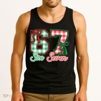 Six Seven Bow Funny 67 Christmas 6-7 Tank Top thumb 3