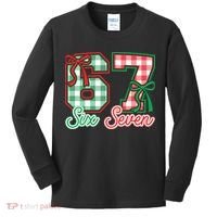 Six Seven Bow Funny 67 Christmas 6-7 Kids Long Sleeve Shirt thumb 0