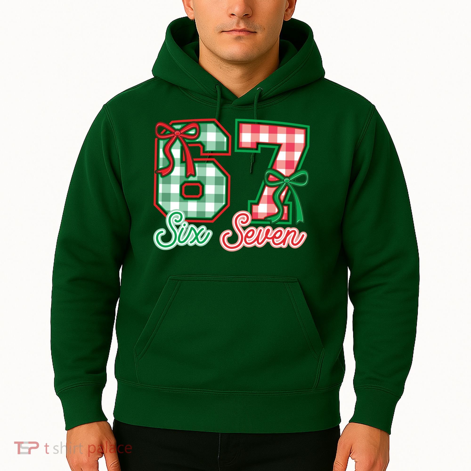 Six Seven Bow Funny 67 Christmas 6-7 Hoodie