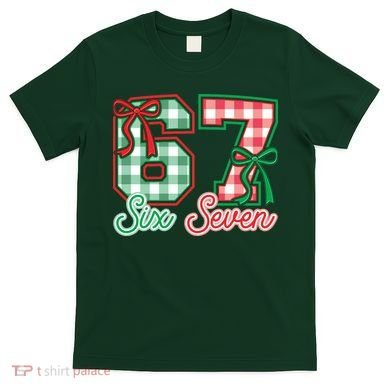 Six Seven Bow Funny 67 Christmas 6-7 T-Shirt