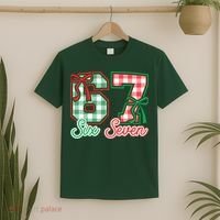 Six Seven Bow Funny 67 Christmas 6-7 T-Shirt thumb 2